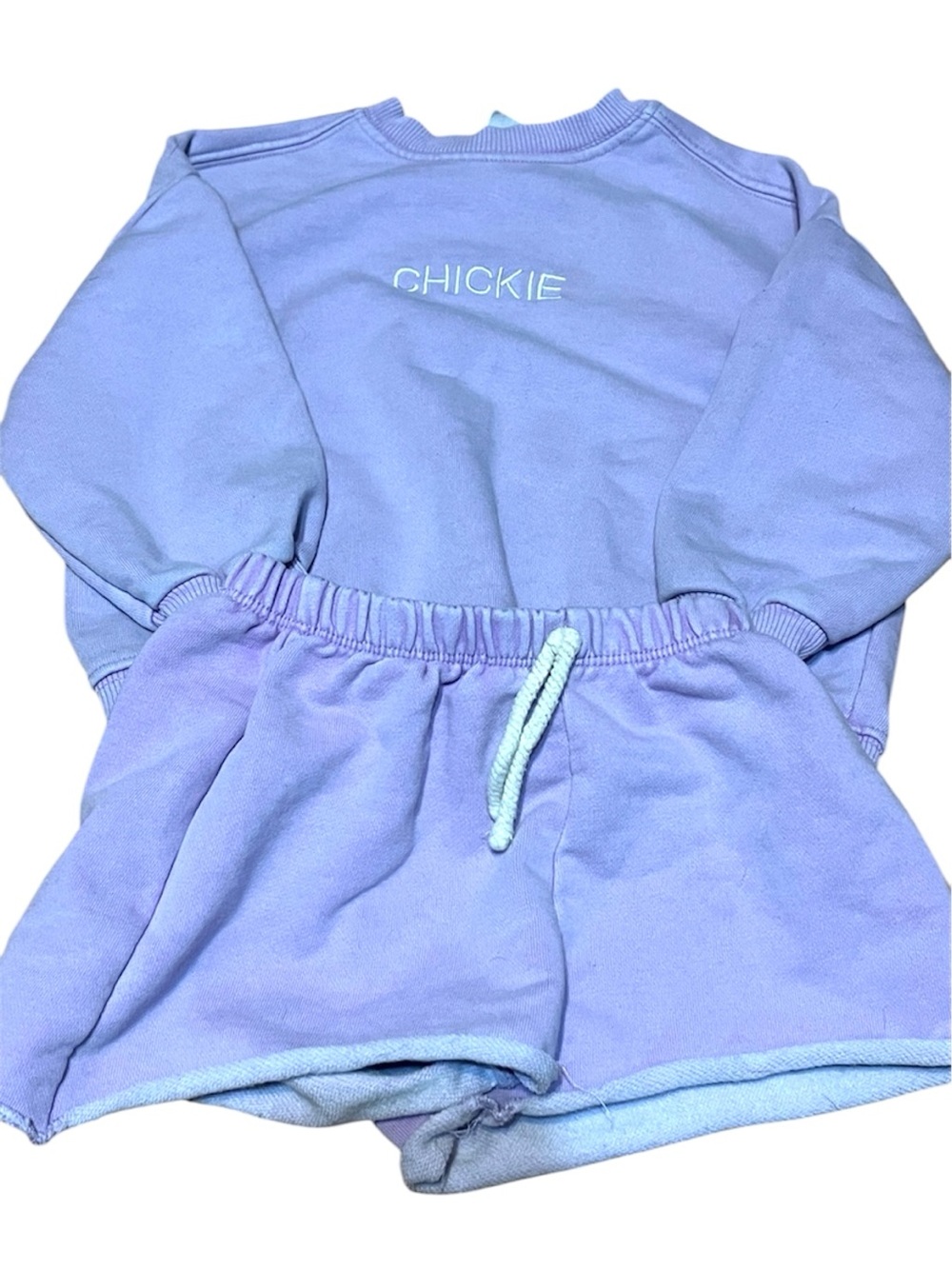 Zara Lilac Crewneck Sweatshirt and shorts/t shirt 3 piece set girls 3 years old